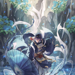 This is a pixiv picture whose title is 紫陽花.