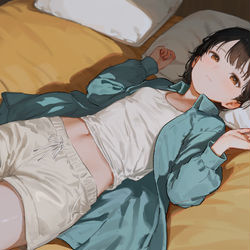 This is a pixiv picture whose title is 少女.
