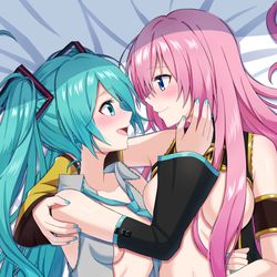 This is a pixiv picture whose title is 【skeb】ミクルカ♥.