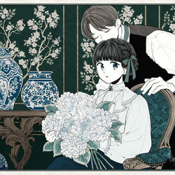 This is a pixiv picture whose title is 紫繡毬.