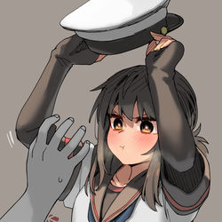 This is a pixiv picture whose title is all work and no play.