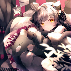 This is a pixiv picture whose title is 🐱.
