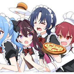 This is a pixiv picture whose title is 青マリあずすいがプレートアップ.