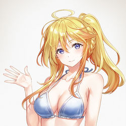 This is a pixiv picture whose title is HIGHSPEED Étoile水着ポニテソフィア.