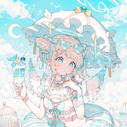 This is a pixiv picture whose title is Dreamy Lagoon.