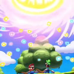 This is a pixiv picture whose title is つながる世界.