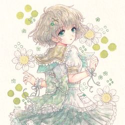 This is a pixiv picture whose title is リーフグリーン＋セーラー.