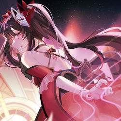 This is a pixiv picture whose title is 花火.