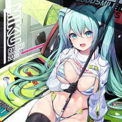 This is a pixiv picture whose title is Miku.