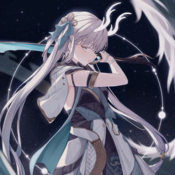 This is a pixiv picture whose title is 💙.