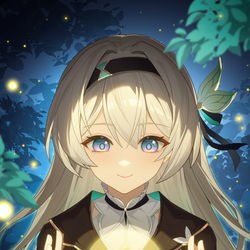 This is a pixiv picture whose title is 流萤.