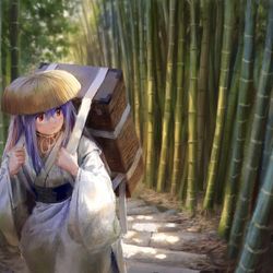 This is a pixiv picture whose title is 薬草探し.