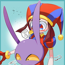 This is a pixiv picture whose title is ラッキースケベ２+ちびジャ.