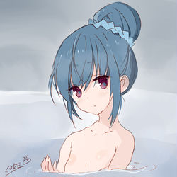 This is a pixiv picture whose title is 志摩リンちゃん温泉.