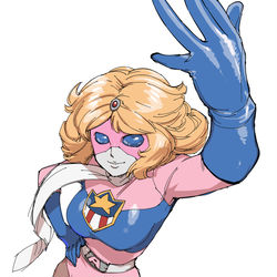 This is a pixiv picture whose title is アメリカン美女.