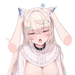 This is a pixiv picture whose title is fuwamoco rub.