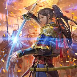 This is a pixiv picture whose title is 戦国炎舞-KIZUNA-「北畠具教」.