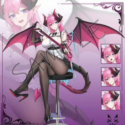 This is a pixiv picture whose title is Live2D立绘.