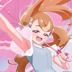 This is a pixiv picture whose title is 雨こむぎ.