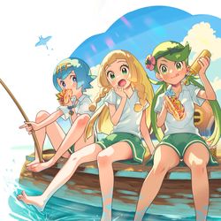 This is a pixiv picture whose title is リーリエ（ミニスカートSM衣装）.