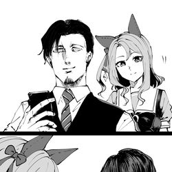 This is a pixiv picture whose title is ビデオ通話風.