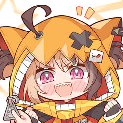 This is a pixiv picture whose title is 🤐.