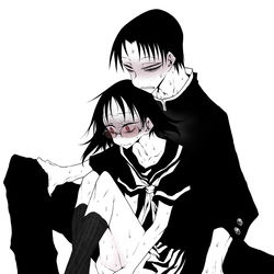This is a pixiv picture whose title is 我慢.
