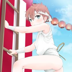 This is a pixiv picture whose title is お祭り準備中！.