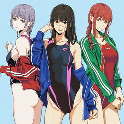 This is a pixiv picture whose title is sukumizu devil sisters.