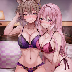This is a pixiv picture whose title is ｊｋこころちゃん＋おまけ＋ｊｋ神子さま＋みこころサンプル　5枚.