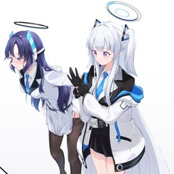 This is a pixiv picture whose title is ユウカ(ノア)×ノア(ユウカ).