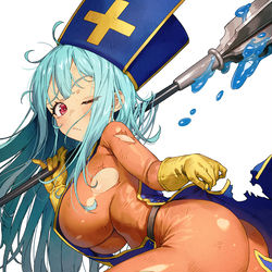 This is a pixiv picture whose title is 女僧侶Lv.1.