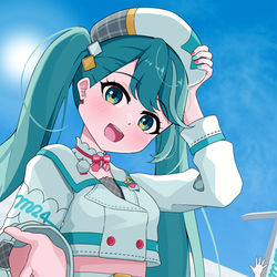 This is a pixiv picture whose title is マジミラ24ミクさん(&リンちゃん)！.