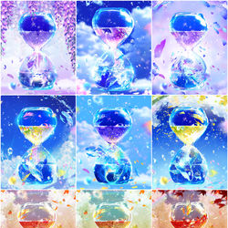 This is a pixiv picture whose title is 季節を告げる水時計シリーズ.