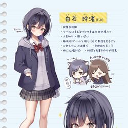 This is a pixiv picture whose title is 反抗期の妹ちゃん 設定画.