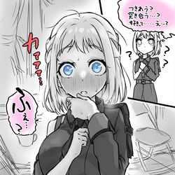 This is a pixiv picture whose title is 先輩が冗談で告白してみたら・・・.