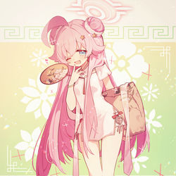 This is a pixiv picture whose title is 雀魂チャイナホシノ！.