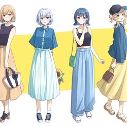 This is a pixiv picture whose title is にじさんじ私服シリーズ（妄想）.