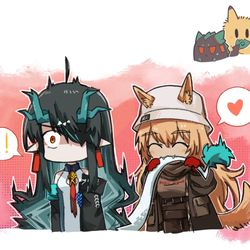 This is a pixiv picture whose title is 小刻与夕宝.