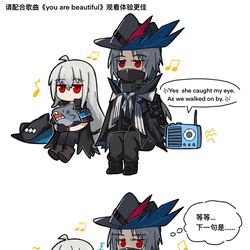This is a pixiv picture whose title is 乌尔比安与斯卡蒂.