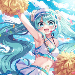 This is a pixiv picture whose title is チアガールミクさん.
