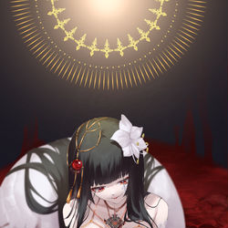 This is a pixiv picture whose title is 秘路.