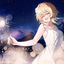 This is a pixiv picture whose title is 蛍.