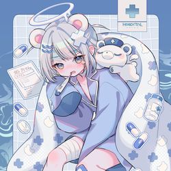 This is a pixiv picture whose title is くまくま.