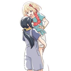 This is a pixiv picture whose title is 舞台リコリコ.
