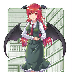 This is a pixiv picture whose title is 「東方Project全キャラ描き企画」032 小悪魔.
