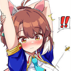 This is a pixiv picture whose title is ふき飛ぶボタン.