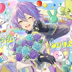This is a pixiv picture whose title is 🎈HAPPY BIRTHDAY.