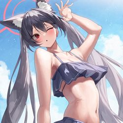 This is a pixiv picture whose title is セリカ　水着！！.