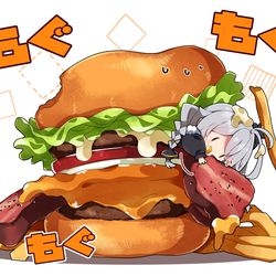 This is a pixiv picture whose title is 佐世保バーガーあかり。.
